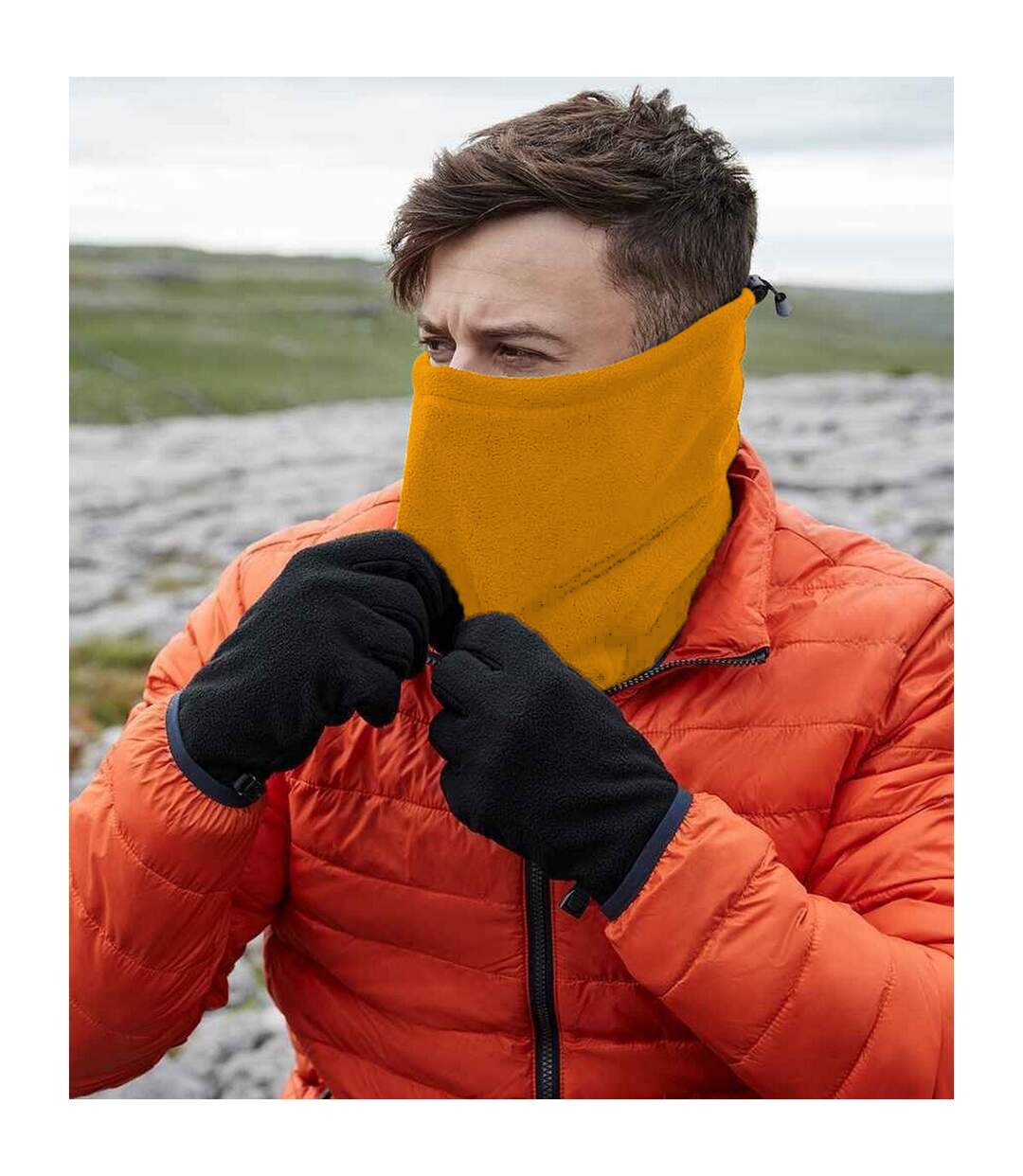 Snood jaune foncé Beechfield-2