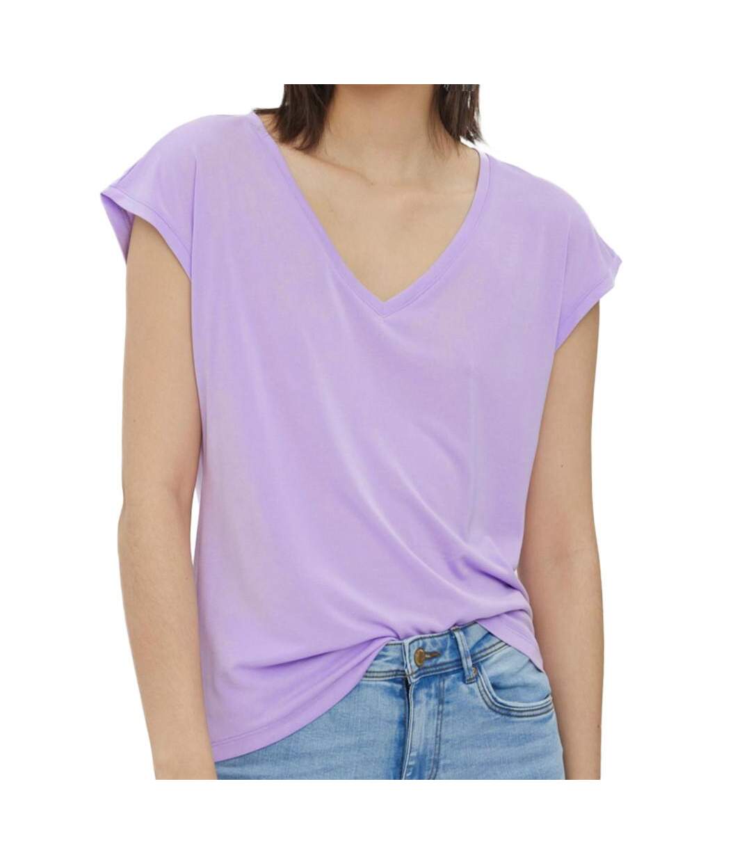 T-shirt Violet Femme Vero Moda Filli - XS-1