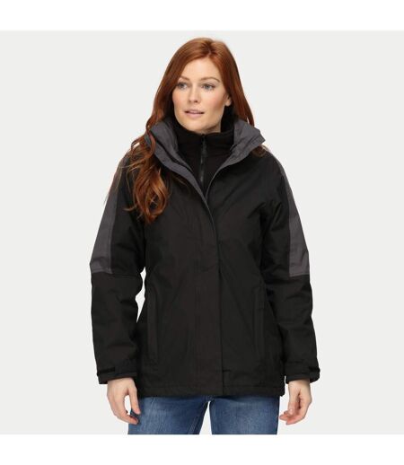 Veste Imperméable Femme Noir Gris Regatta Professional