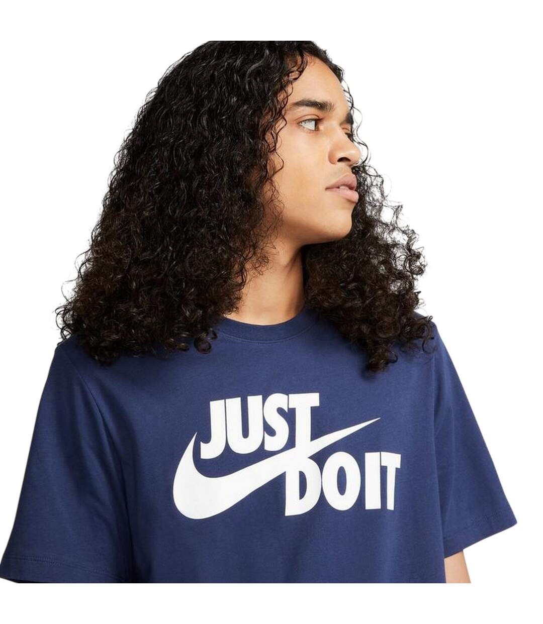 T-shirt Motif/style Swoosh Just Do It Homme Bleu Nuit Nike-4