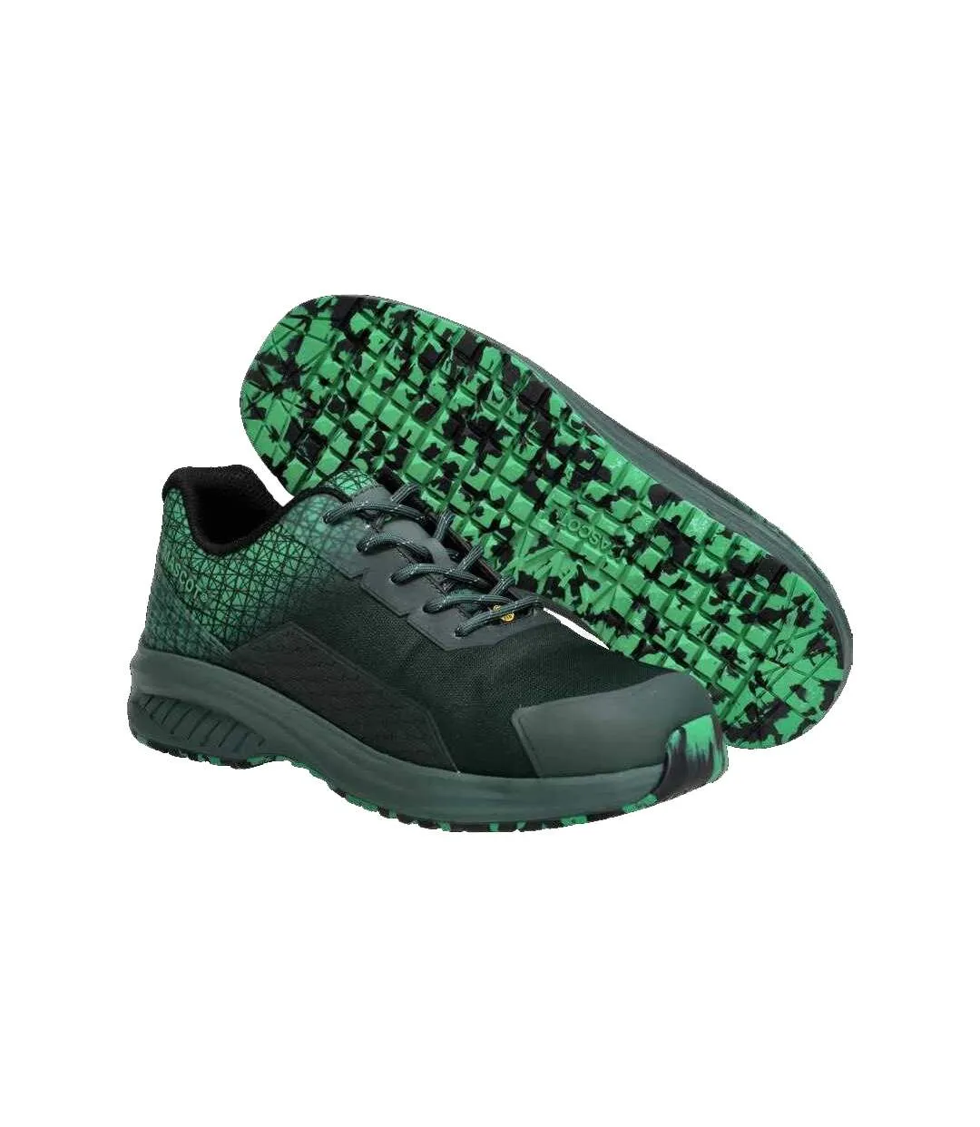 Mens Footwear Accelerate Safety Shoes Green Grass Green Mascot-4