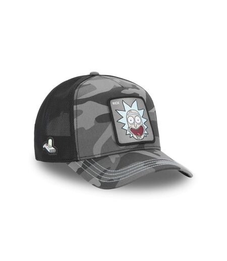 Casquette trucker premium en sergé de coton Rick & Morty Black Camo Capslab