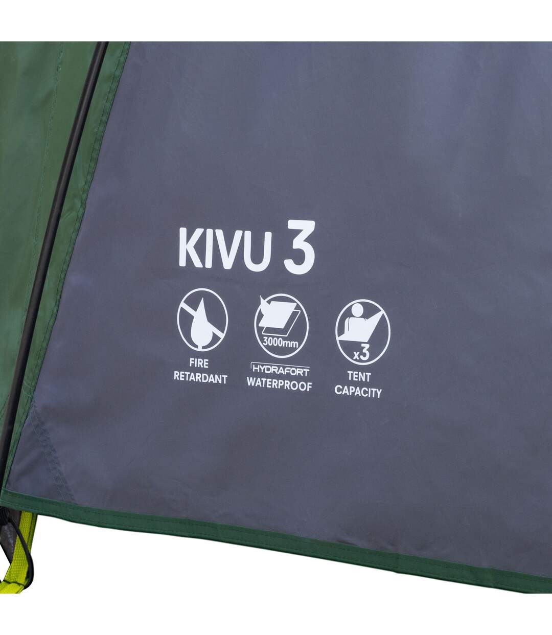 Kivu v3 3 person dome tent one size green pastures/ebony Regatta-3