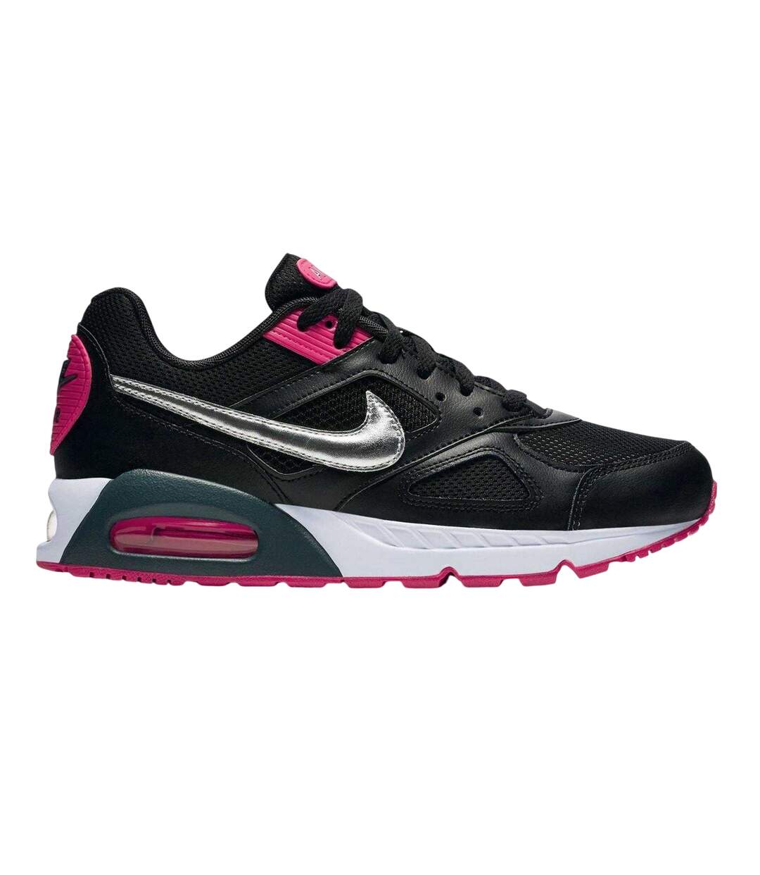 Womens/ladies Air Max Ivo Trainers Black Pink White Nike-1