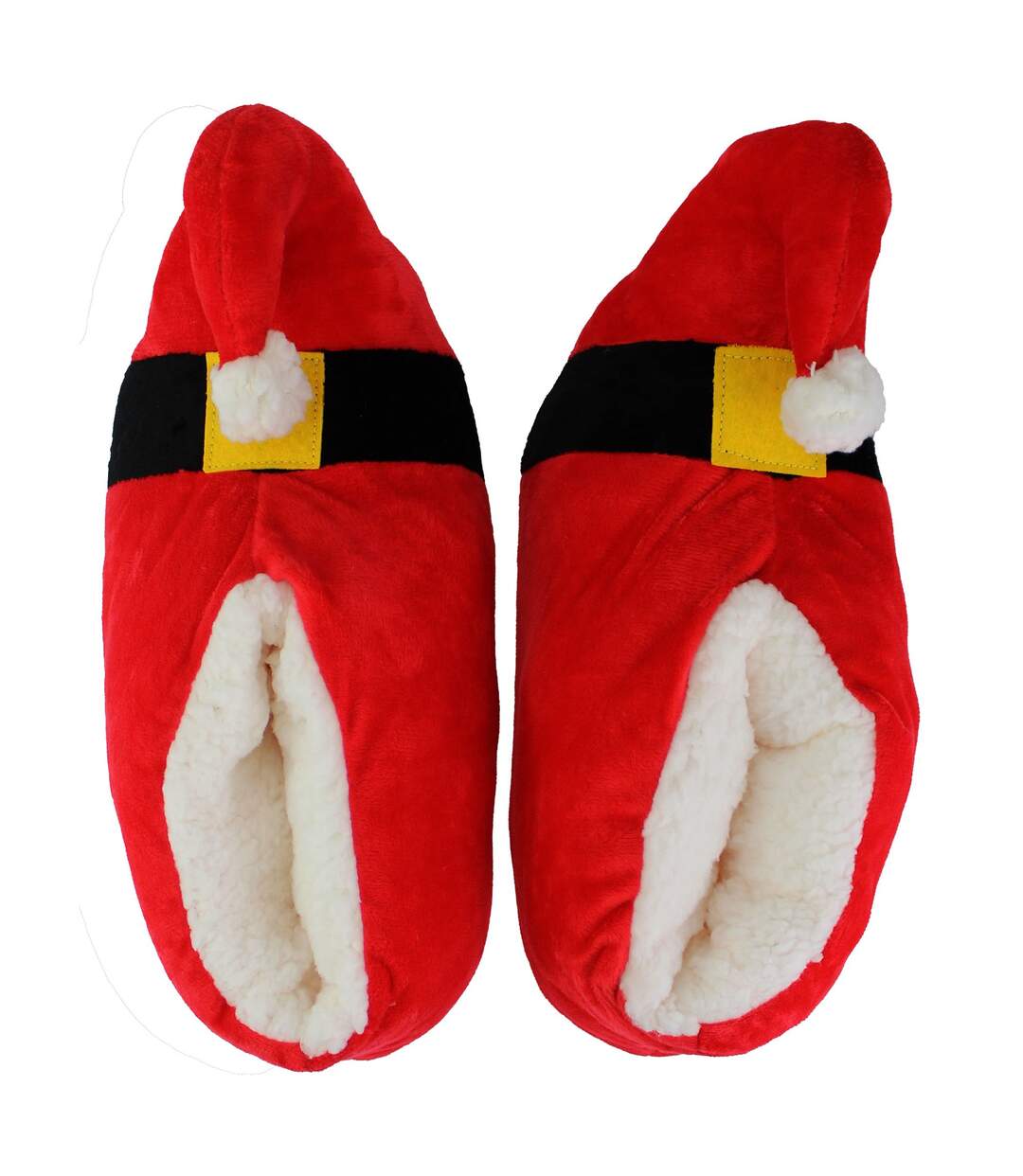 Unisex Christmas Soft Santa Slippers-2