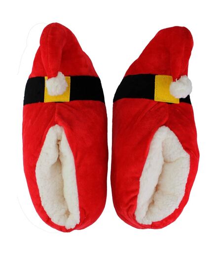 Unisex Christmas Soft Santa Slippers