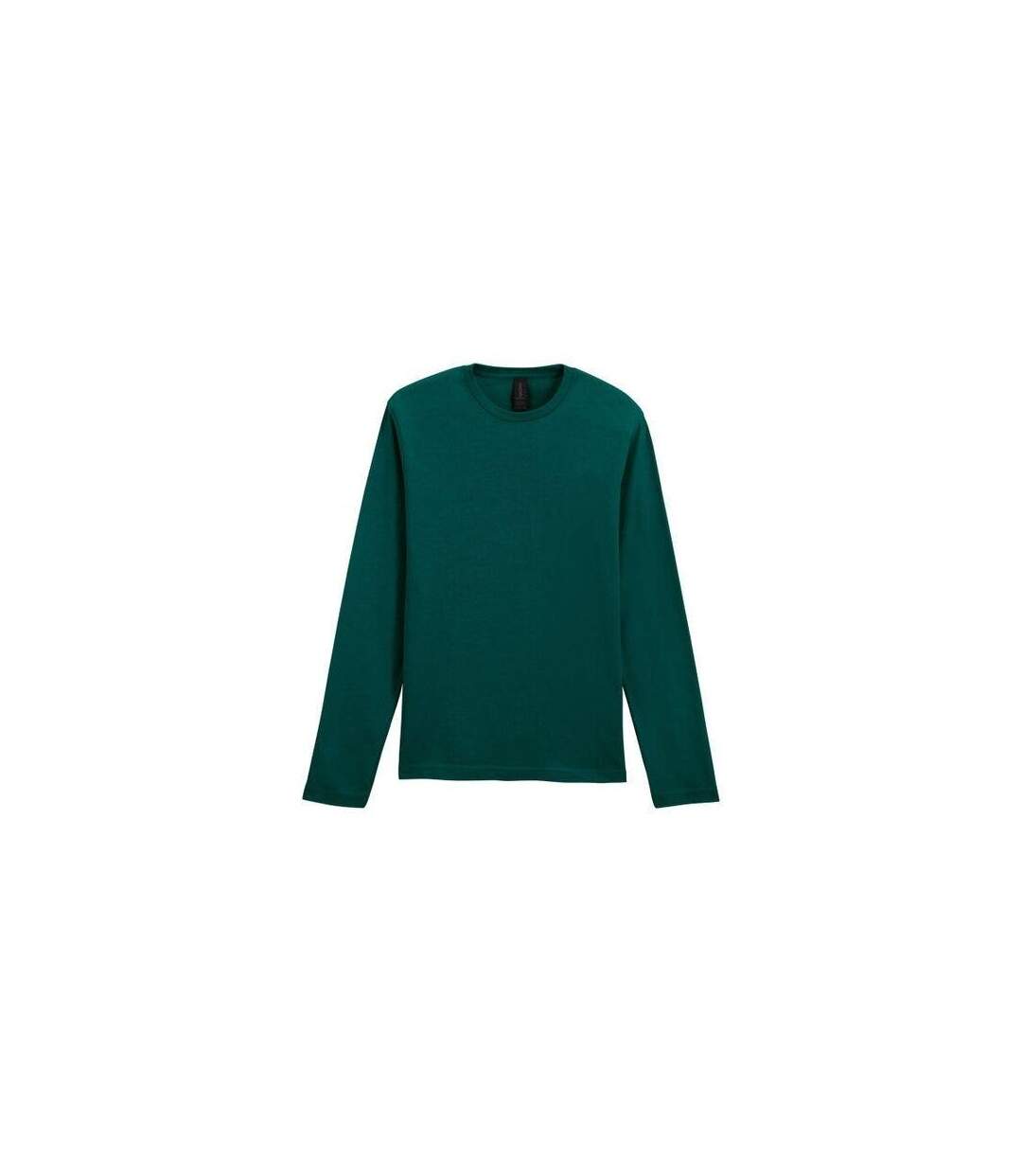 Mens Soft Style Long Sleeve T-shirt Fan Marine Green Gildan-2