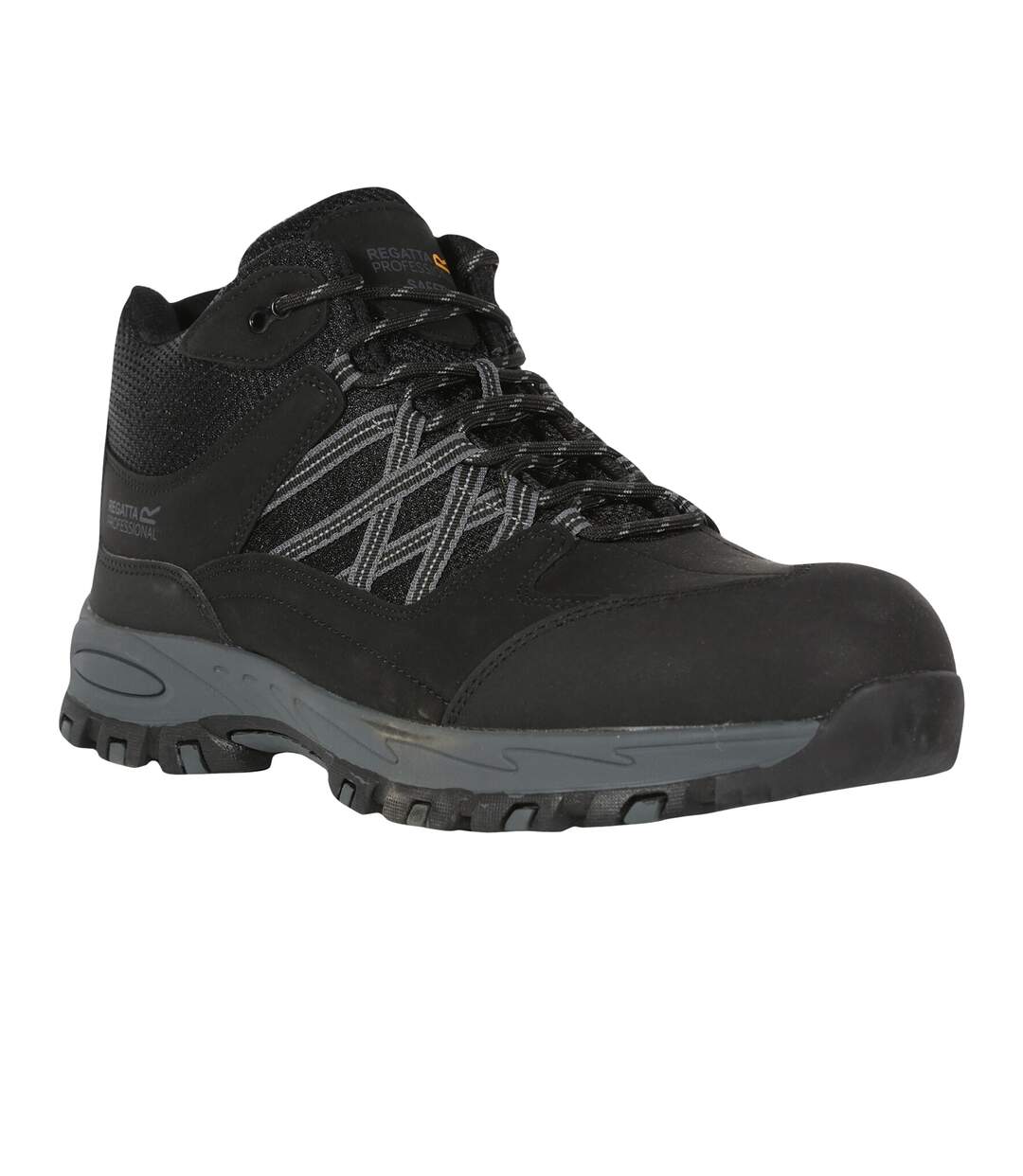 Mens Sandstone Safety Boots Black Granite Regatta-1