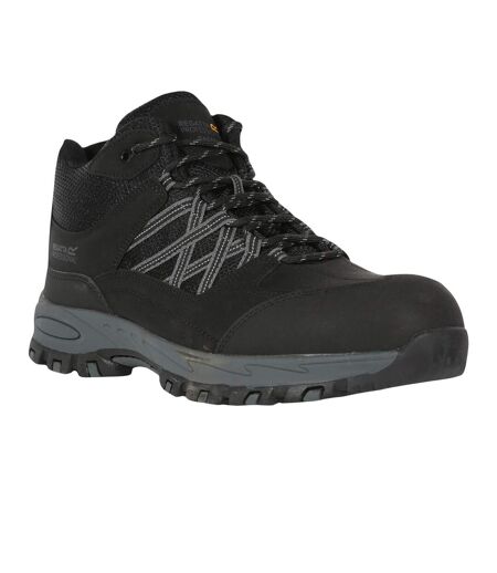 Mens Sandstone Safety Boots Black Granite Regatta