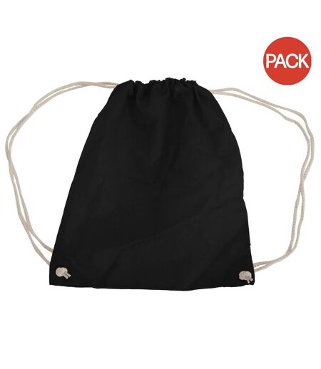 Lot de 2  Sac de gym 12 litres taille unique noir Westford Mill