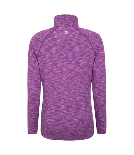 Womens/ladies Bend & Stretch Half Zip Midlayer Berry Mountain Warehouse
