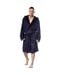 Robe De Chambre Motif/style Tête De Requin Homme Bleu Marine Keanu-1