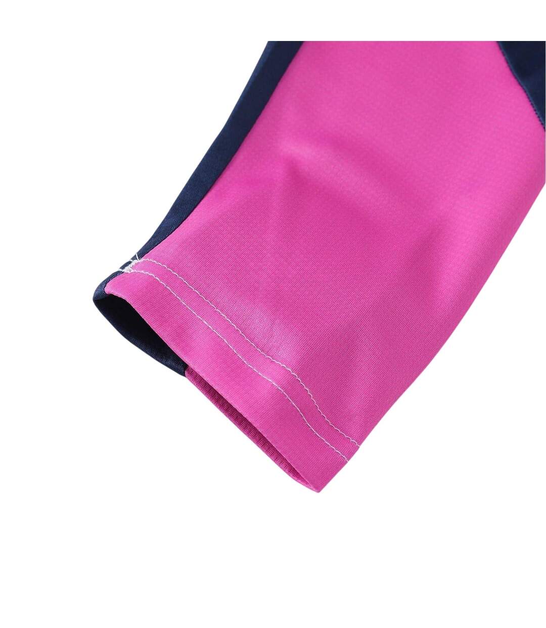 Womens/ladies Colour Block Regular Long-sleeved T-shirt White Navy Pink Kelme-4