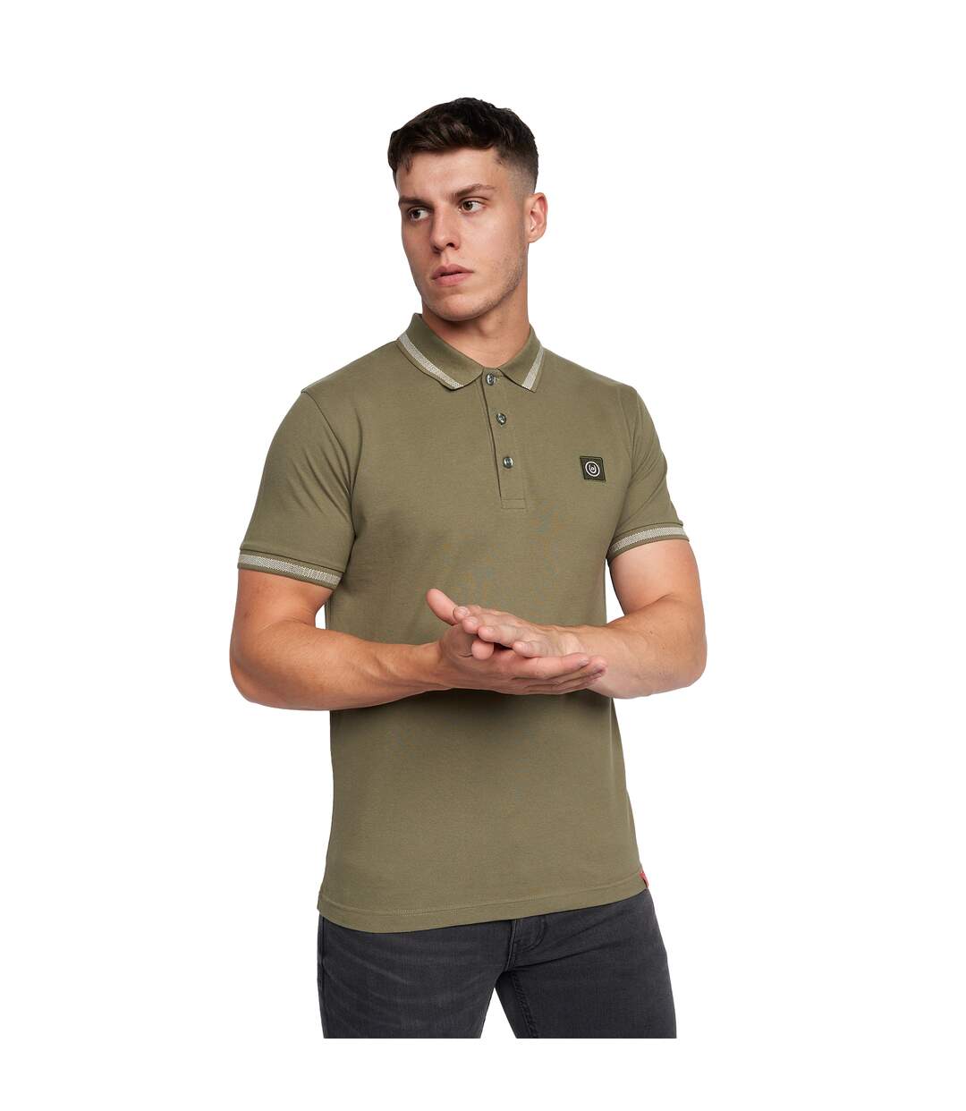 Polo feltar homme vert sombre Duck and Cover-1