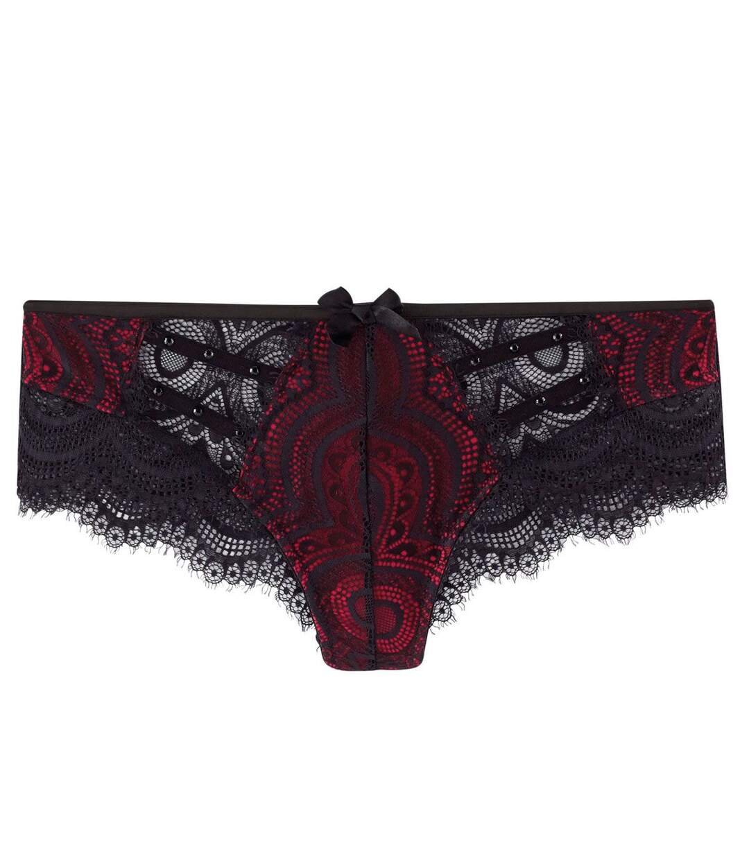 Shorty tanga noir/rouge La Bamba-1