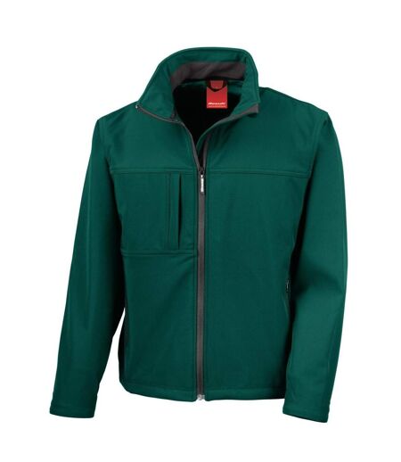Veste Softshell Imperméable, Coupe-vent Et Respirante Homme Vert Bouteille Result