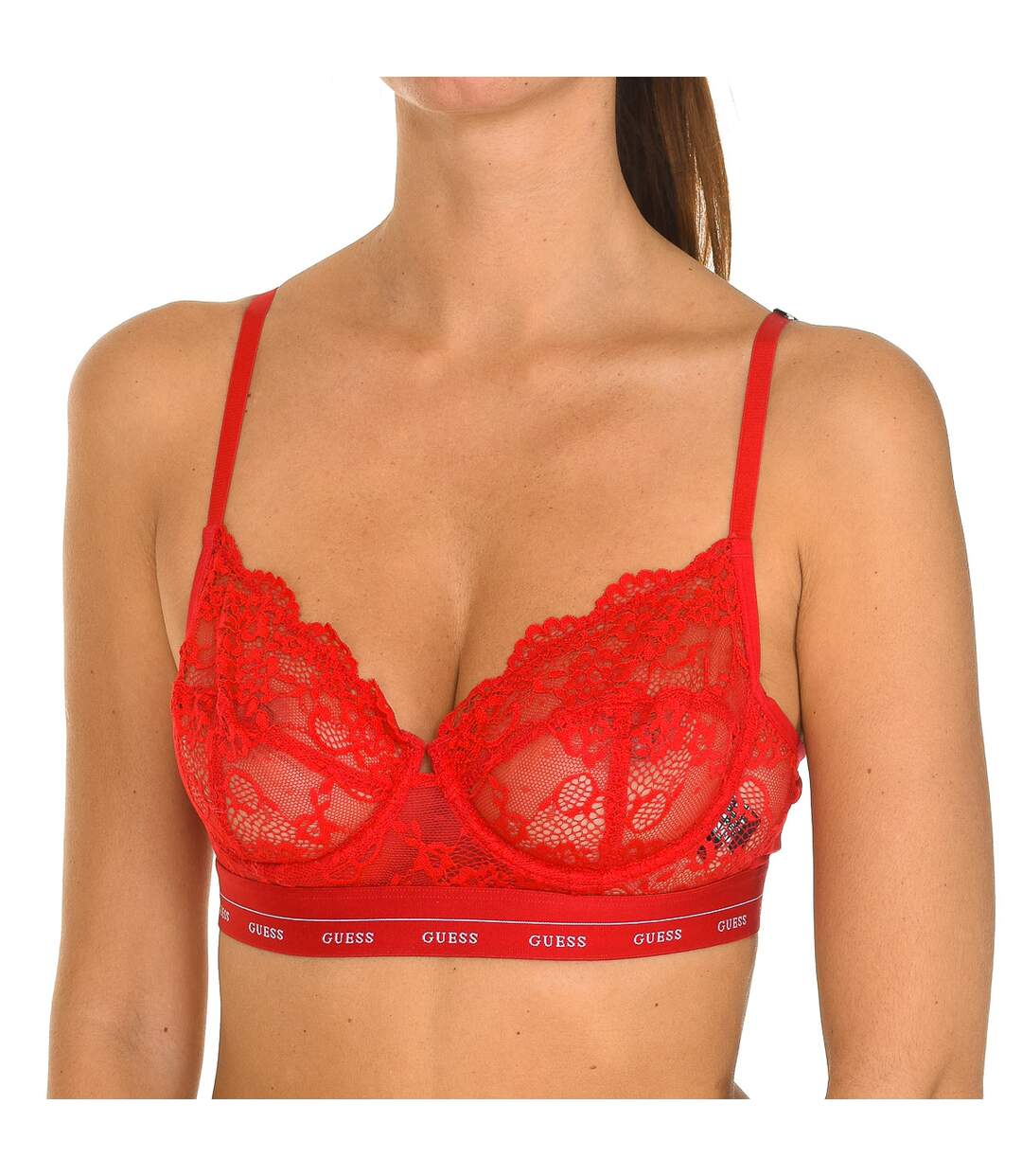 Women's Lace Bra with underwire and elastic sides O0BC15PZ01C-2