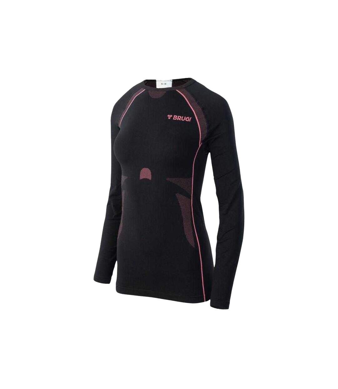 Haut 2rc3 Femme Noir Rose Brugi-3