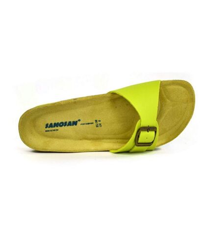 Sanosan Womens/Ladies Malaga Sano Sandals (Lime/Brown) - UTBS3060