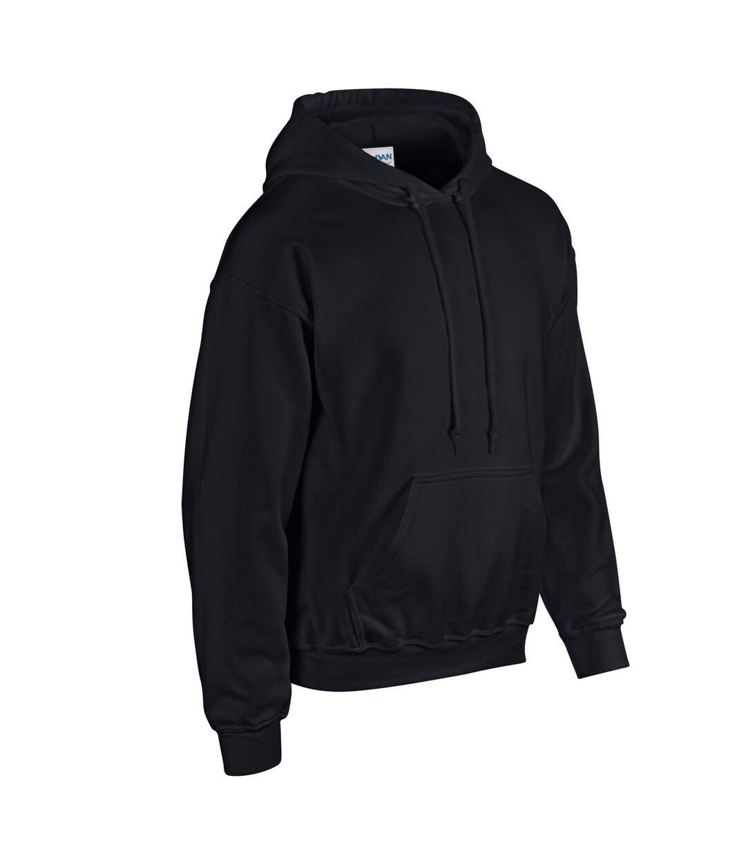 Unisex adult heavy blend hoodie black Gildan-3
