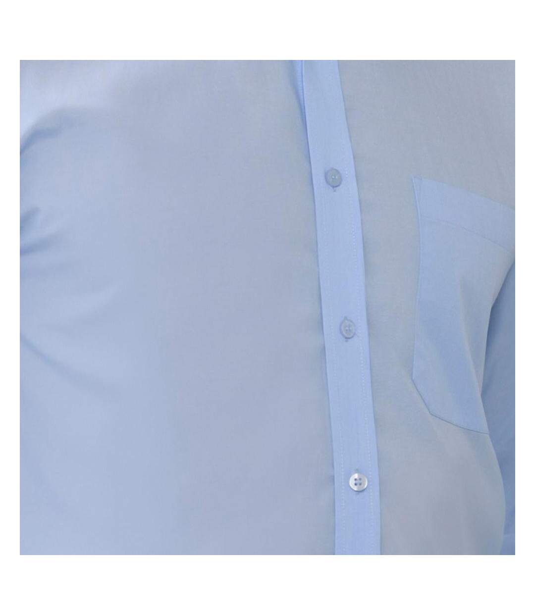 Chemise À Manches Longues Sans Repassage Homme Bleu Pâle Russell-2