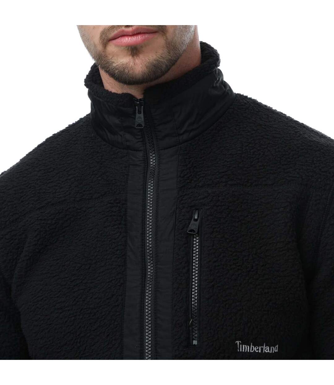 Veste polaire mix media homme noir Timberland-3