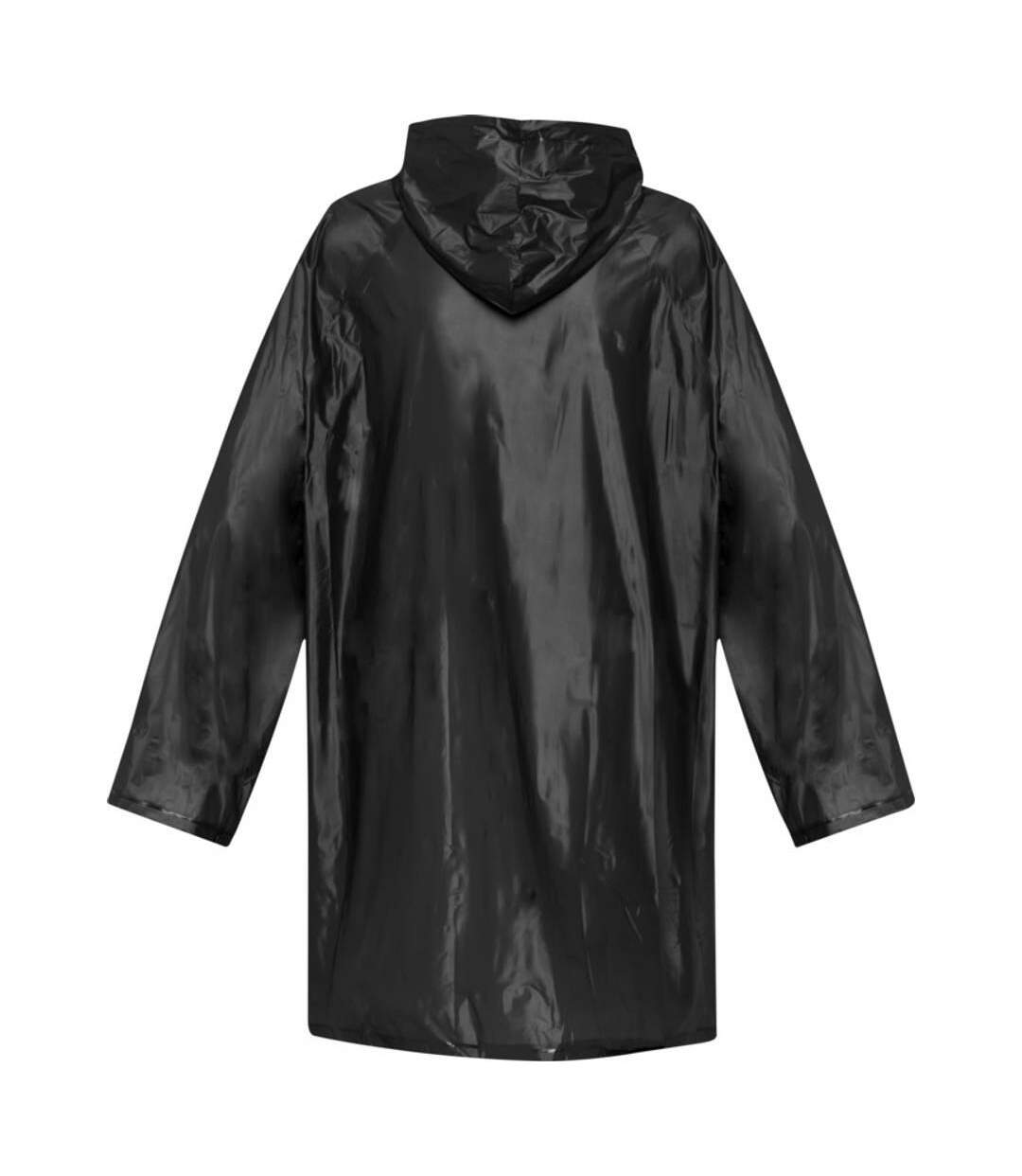 Unisex Adult Ada Raincoat Solid Black Generic-2