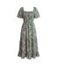 Womens/ladies Garden Polyester Frill Hem Summer Midi Dress Multicoloured AX Paris-2