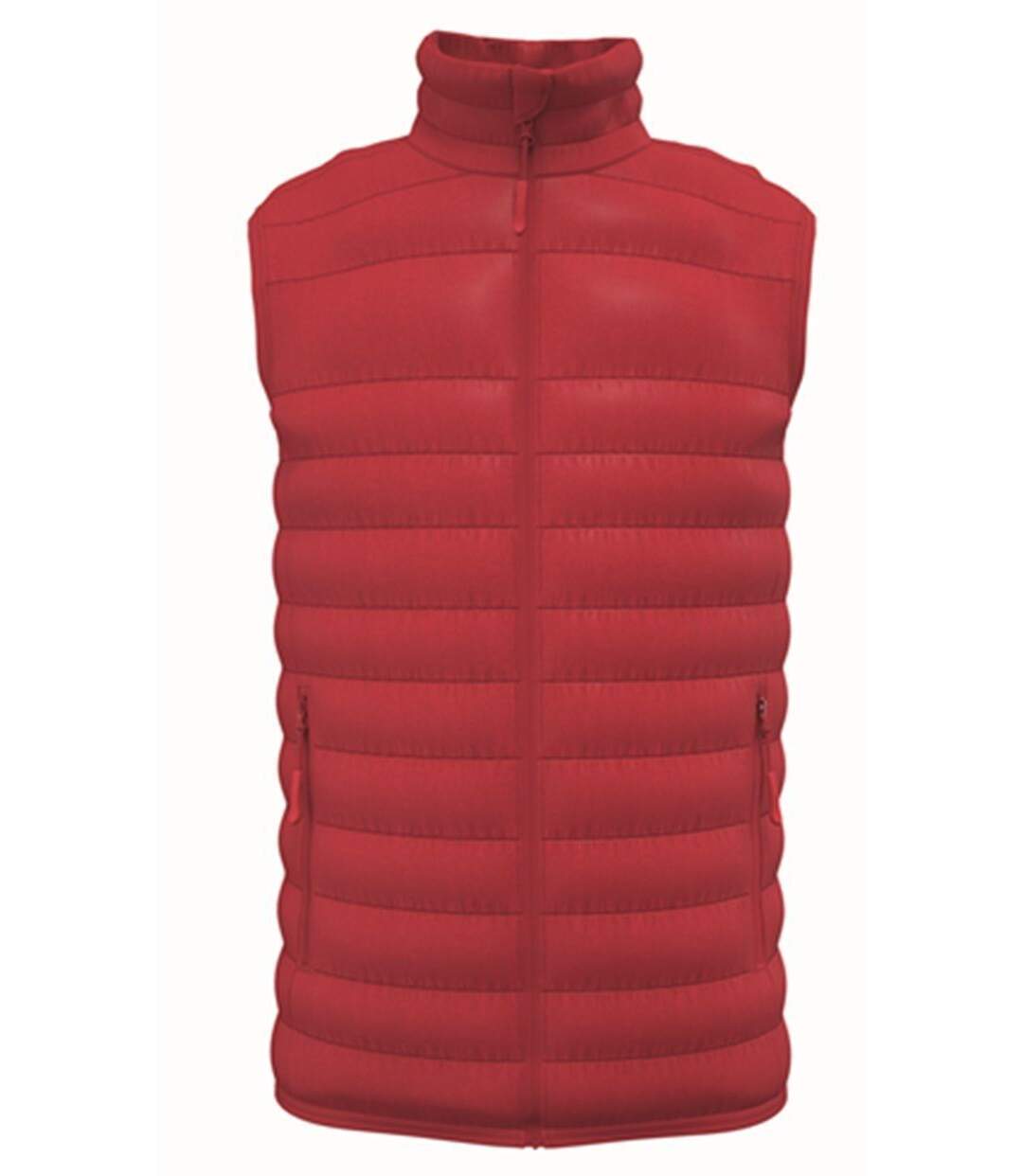 Doudoune sans manches - Homme - IB6172 - rouge-2