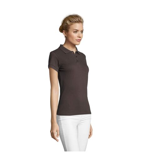 Polo Perfect Femme Gris Foncé Uni SOLS