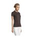 Polo Perfect Femme Gris Foncé Uni SOLS-1