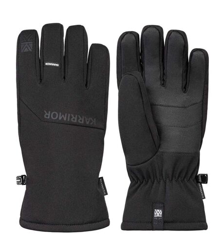 Mens Waterproof Logo Gloves Black Karrimor