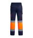 Pantalon Enix Homme Bleu Marine Orange Fluo Roly Workwear-2