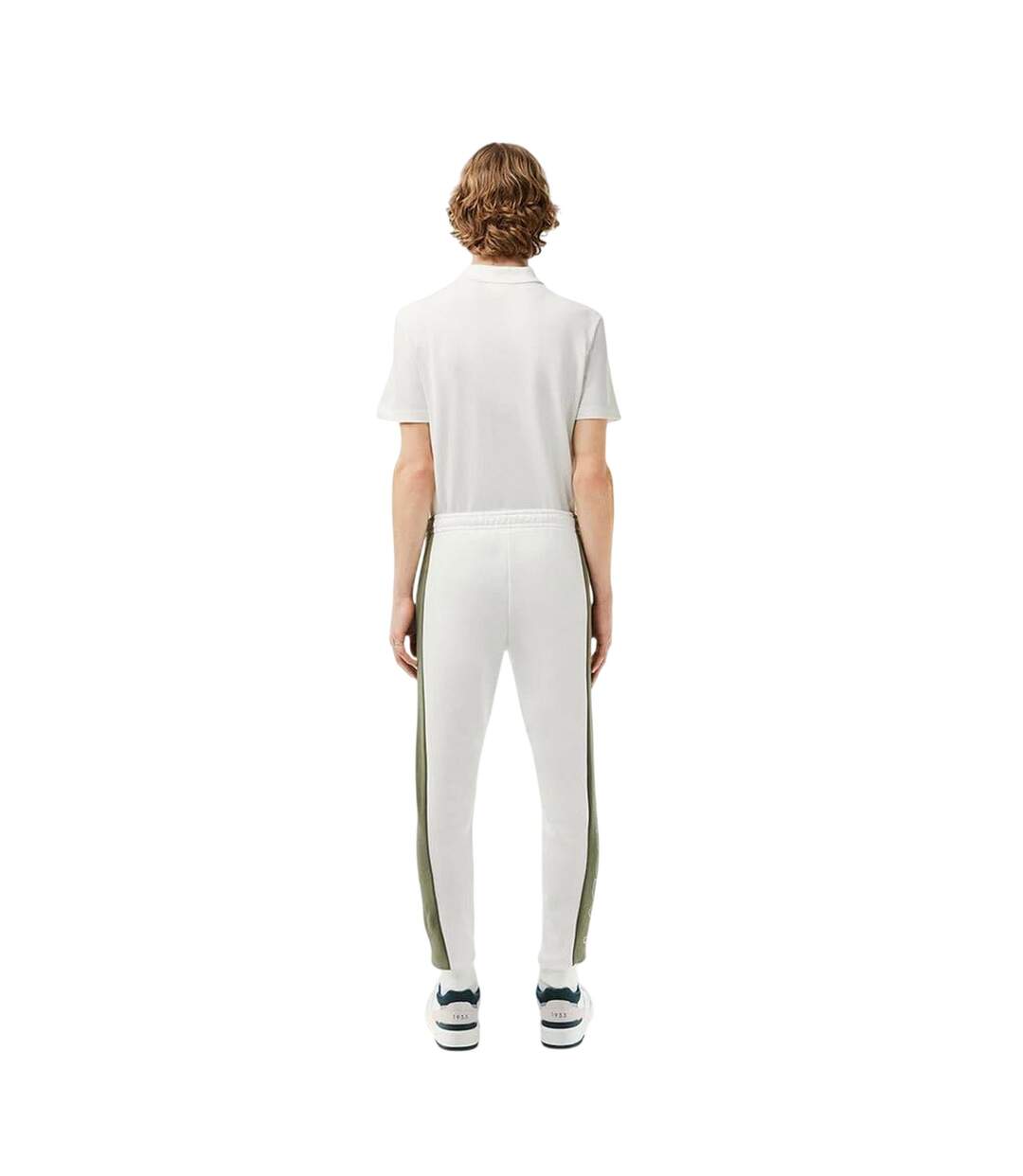 Pantalon De Jogging Motif/style Blocs De Couleurs Homme Crème Lacoste-3