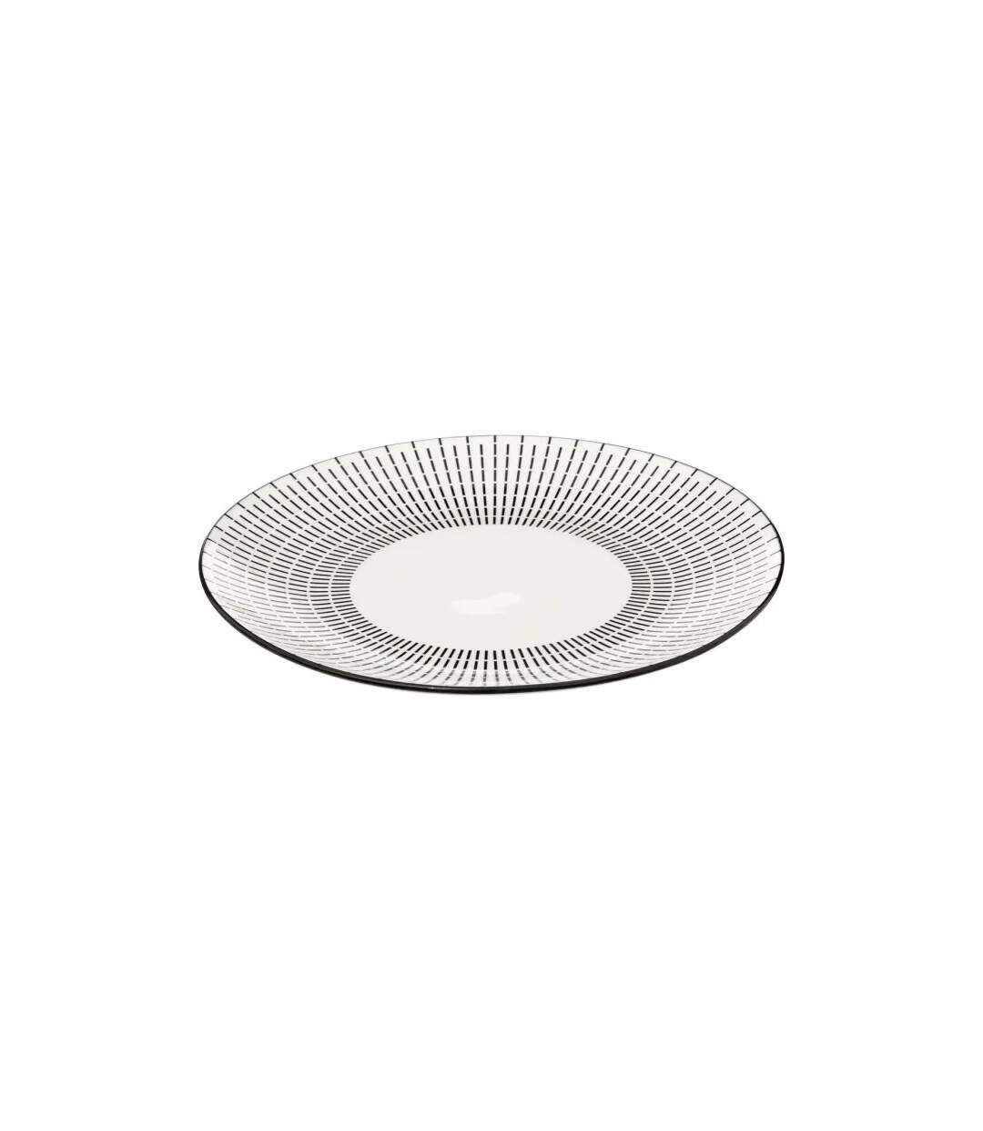 Assiette de Présentation Porcelaine Lunis 30cm Noir-2
