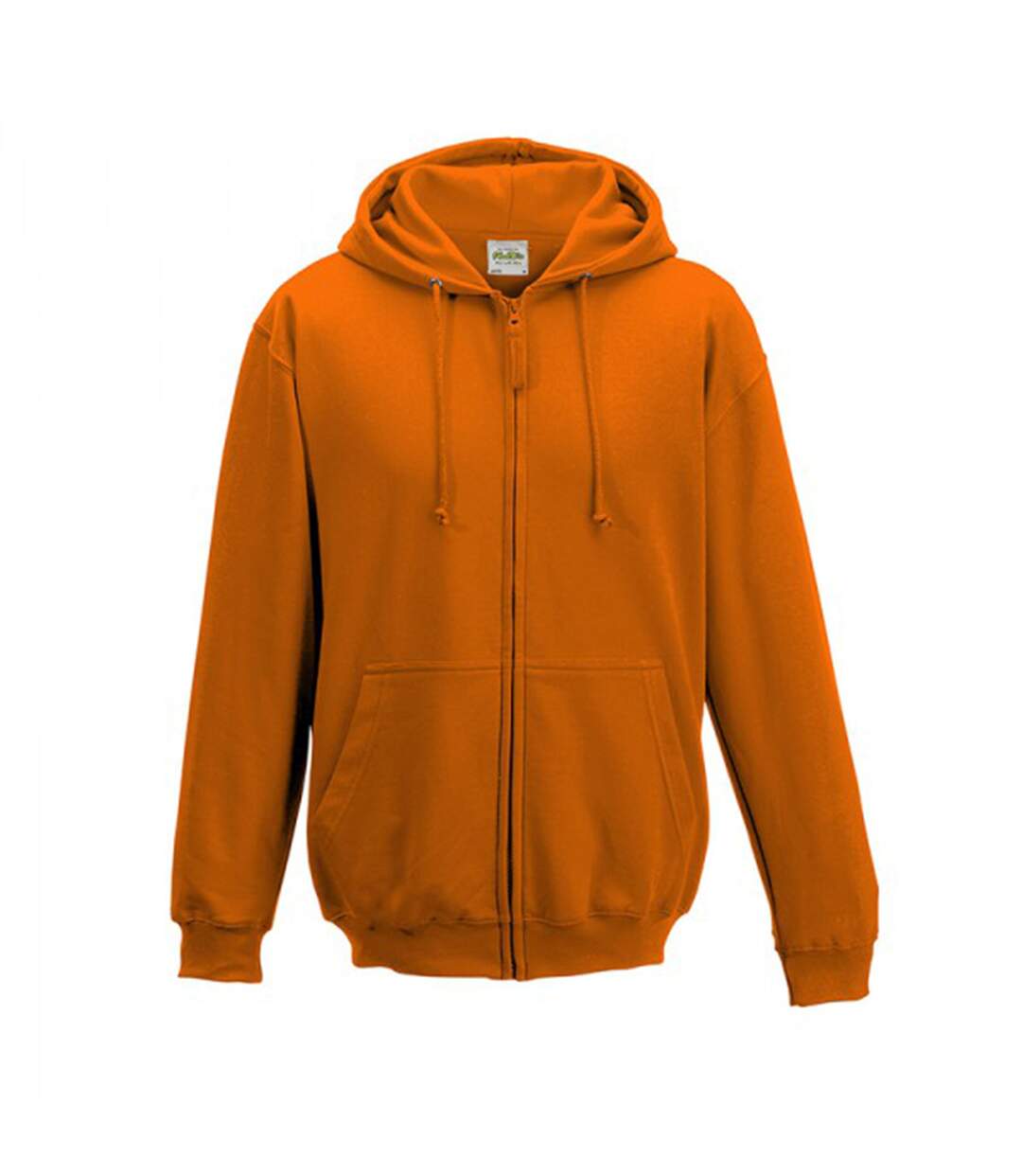 Sweatshirt à capuche et fermeture zippée homme orange pressée Awdis