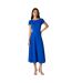 Womens/ladies textured jersey midi dress blue Principles