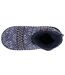 Isotoner Chaussettes d'intérieur femme maille jacquard, picots antidérapants-3