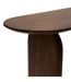 Console ovale en acacia ISANA - Marron-4