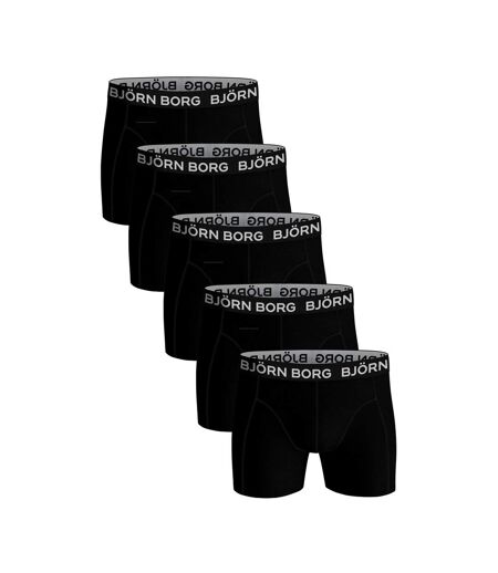 5 Pack Mens Designer Band Cotton Boxer Shorts