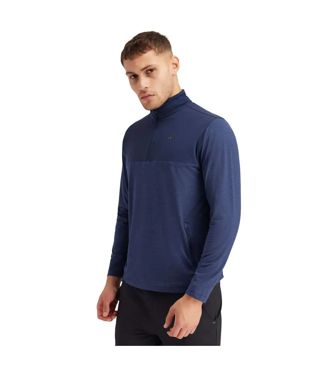 Haut De Survêtement Lawrie Homme Bleu Marine Chiné Trespass-1
