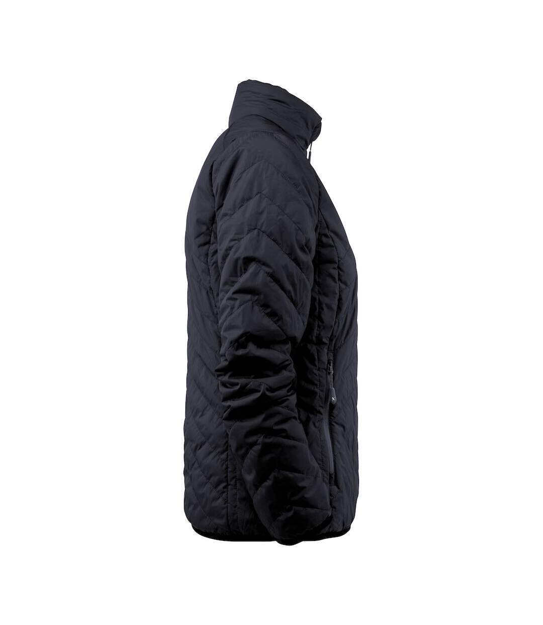 Womens/ladies deer ridge padded jacket navy James Harvest-4