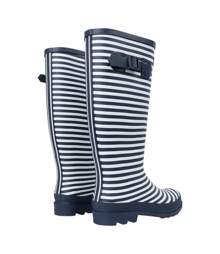 Bottes de pluie fairweather femme bleu marine / blanc Regatta