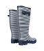 Bottes de pluie fairweather femme bleu marine / blanc Regatta-2