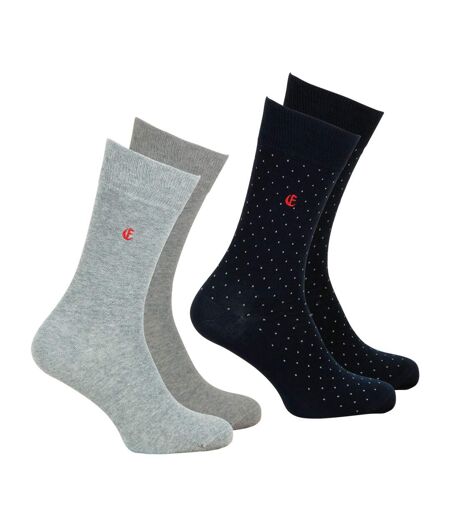 Lot de 2 paires de mi-chaussettes homme Coton Peigné Edition anniversaire Eminence