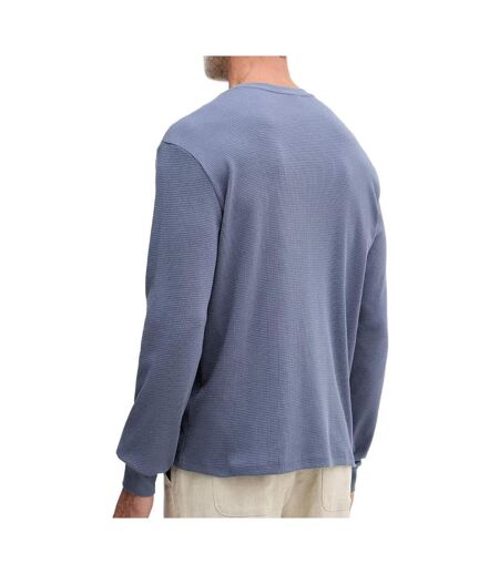 Sweat bleu homme calvin klein jeans waffle badges