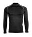 Rhino Mens Thermal Underwear Long Sleeve Base Layer Vest Top (Black Heather) - UTRW1276