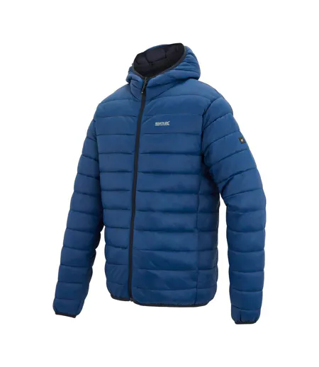 Mens Marizion Baffled Hooded Padded Jacket Aviator Blue Regatta
