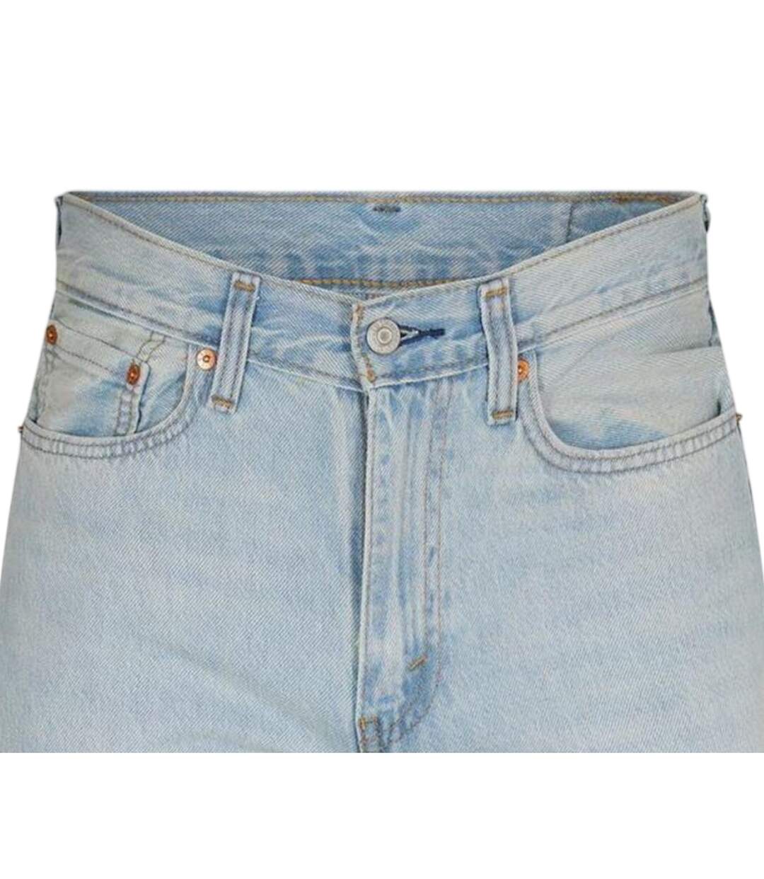 Mens 565 Straight Leg Loose Jeans Light Blue Levis-4
