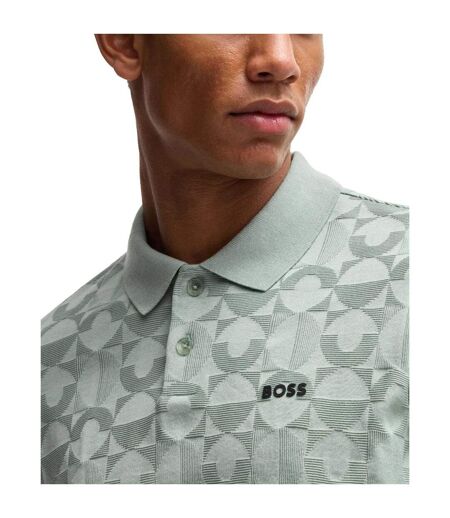 Polo Motif/style Cercle Pirax Homme Vert Boss